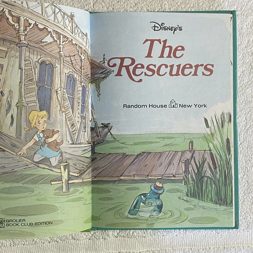Disney's The Rescuers Wonderful World Reading‎ Grolier Book Club 1977 Mice